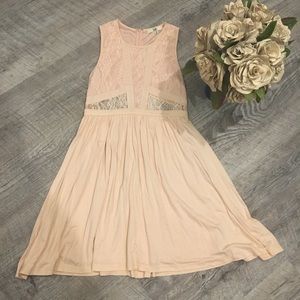 Blush lace dress